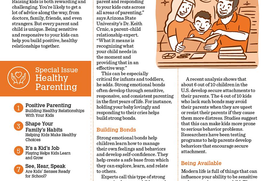 Screenshot of the Parenting Special Issue