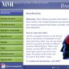 Screen capture of the homepage for Brain Basics.