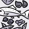 Illustration of iron-rich foods, including fish, red meat, beans, and dark leafy vegetables Illustration of iron-rich foods, including fish, red meat, beans, and dark leafy vegetables.
