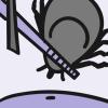 Illustration of a tick being grasped by tweezers and lifted from the skin’s surface Illustration of a tick being grasped by tweezers and lifted from the skin’s surface.
