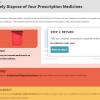 Screenshot of the Safe Disposal of Your Prescription Medicine website Screenshot of the Safe Disposal of Your Prescription Medicine website