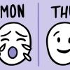Illustration of a calendar with mood icons