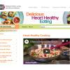 Screenshot of the Delicious Heart-Healthy Eating website Screenshot of the Delicious Heart-Healthy Eating website