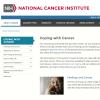 Screenshot of the coping with cancer website Screenshot of the coping with cancer website