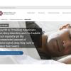 Screenshot of the sleep health website