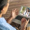 Man talking with his mental health provider over video chat Man talking with his mental health provider over video chat