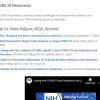 Screenshot of the COVID-19 and addiction resources website