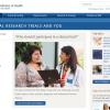 Screenshot of the NIH Clinical Trials and You website