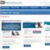 Screenshot of the COVID-19 Spanish resources webpage