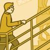 Illustration of people taking the stairs