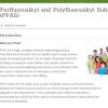 Screenshot of the PFAS website