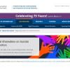 Screenshot of the digital shareables on suicide prevention website.