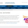 Screenshot of the Jane the Brain website.