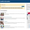 Screenshot of a NIH health information portal.