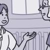 A child talking to a speech-language pathologist.