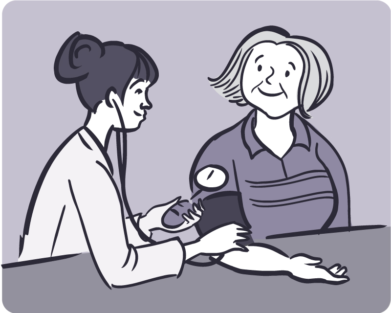 How many at-home checks does it take to diagnose high blood pressure?