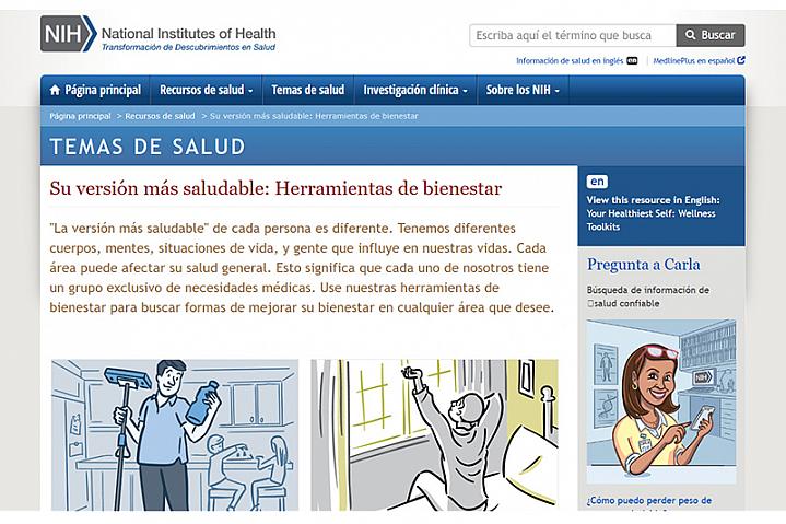 Screenshot of Su Versión Más Saludable: Herramientas de Bienestar